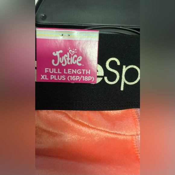 Justice Sport Kids Leggings - Purple and Orange Gradient! NWT! Size XL Plus. - Picture 4 of 4